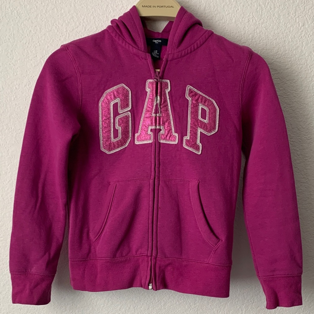 GAP Kids Magenta Zip-Up Hoodie